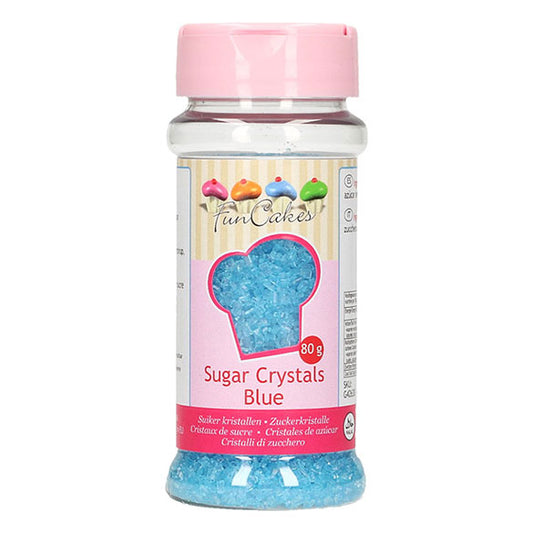 Azúcar de color azul celeste para decorar Funcakes, 80 gr.