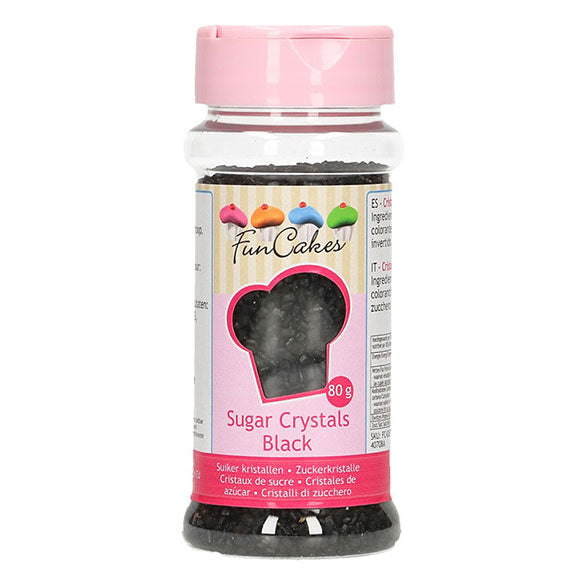 Azúcar de color negro para decorar FunCakes, 80 gr.