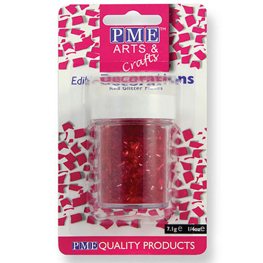 Purpurina comestible copos rojos, PME