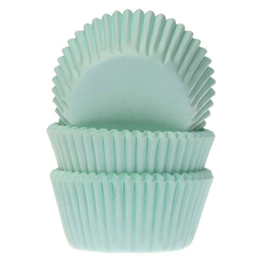 Cápsulas mini cupcakes color verde HM, Pack 60 u.