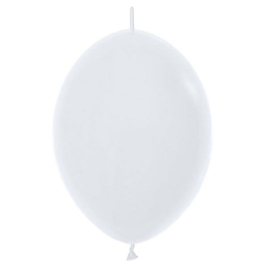 Globos de Látex Linking blancos. Pack 25 u.