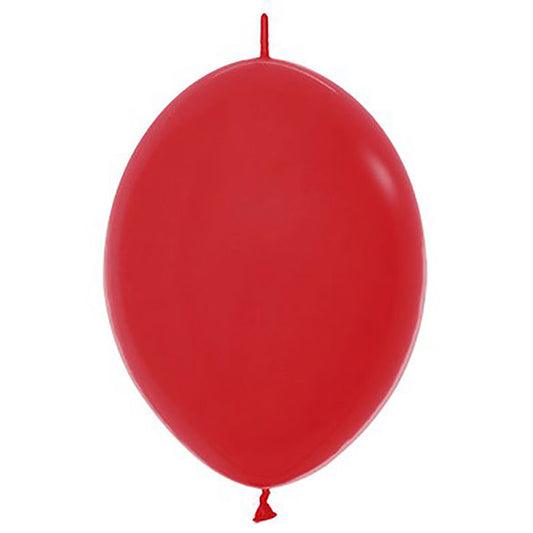 Globos de Látex Linking rojos. Pack 25 u.