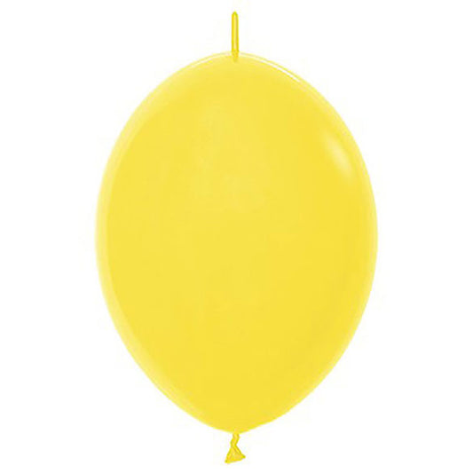 Globos de Látex Linking amarillos. Pack 25 u.