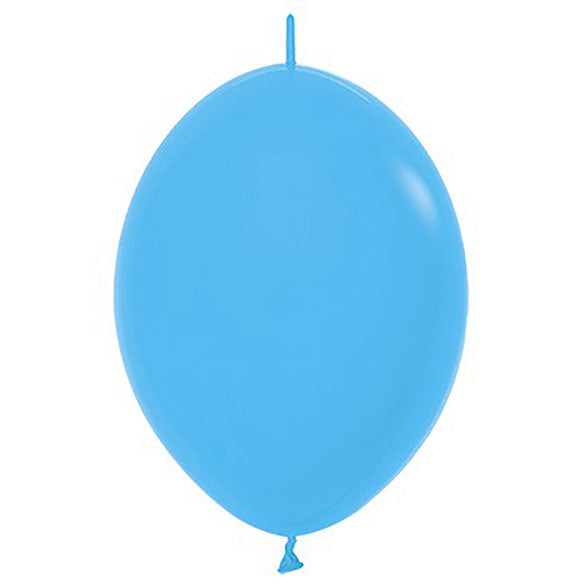 Globos de Látex Linking celestes. Pack 25 u.