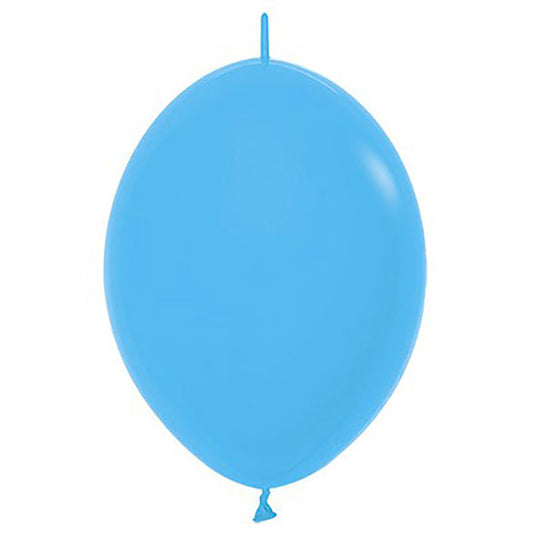 Globos de Látex Linking celestes. Pack 25 u.