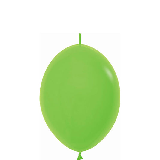 Globos de Látex Linking verde lima, Pack 50 u.