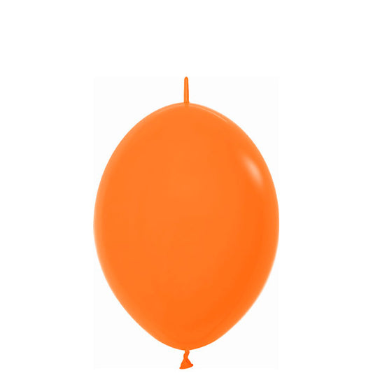 Globos de Látex Linking naranja, Pack 50 u.