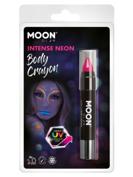 Maquillaje Crayon cara y cuerpo rosa Neón UV