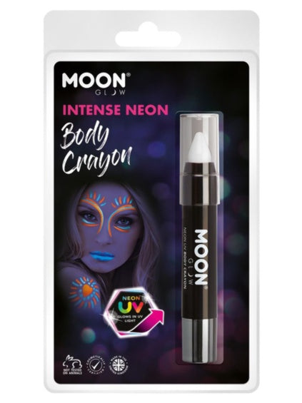 Maquillaje Crayon cara y cuerpo blanco Neón UV