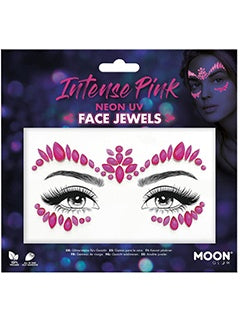 Maquillaje, Joyas para el rostro Moon Glow Intense Pink Fancy Dress Stick on Face Gems