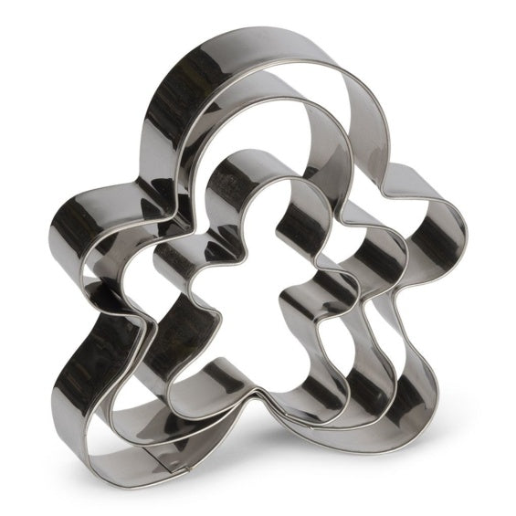 Cortadores de galletas muñeco de jengibre Patisse, Set 3 u.