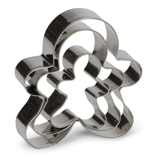 Cortadores de galletas muñeco de jengibre Patisse, Set 3 u.