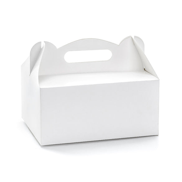 Caja blanca para merienda, Pack 10 u.