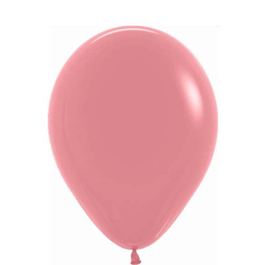 Globos de látex Rosa Palo liso 30 cm. Pack 50 u.