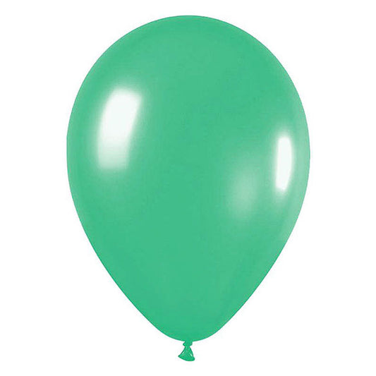 Globos de látex Verdes lisos 30 cm. Pack 50 u.