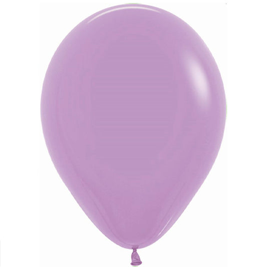 Globos de látex Lila Sólido lisos 30 cm, Pack 12 u.