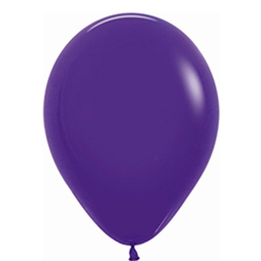 Globos de látex Violeta lisos 30 cm. Pack 50 u.