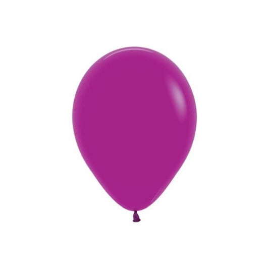 Globos de látex Orquidea Morada lisos 30 cm. Pack 50 u.