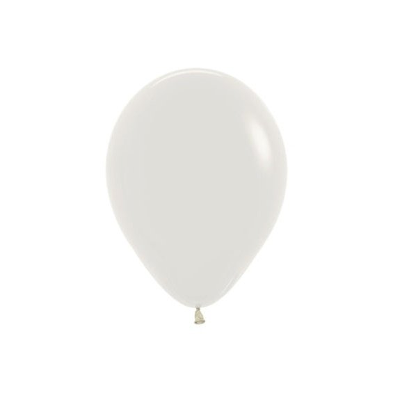 Globos de látex Crema Pastel lisos 30 cm. Pack 12 u.