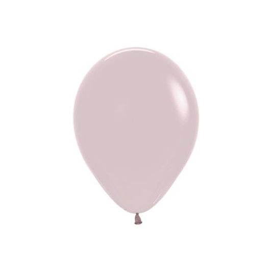 Globos de látex Rosa Empolvado lisos 30 cm. Pack 50 u.