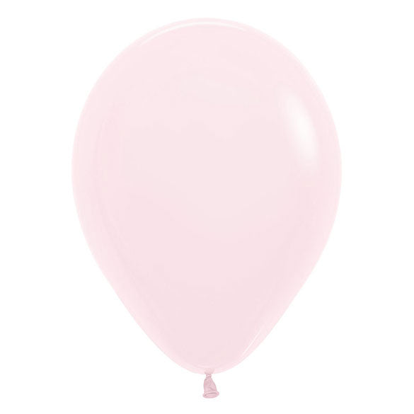 Globos de látex Rosa Pastel liso 30 cm. Pack 50 u.