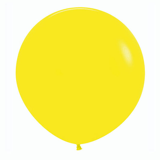 Globo látex liso XL amarillo