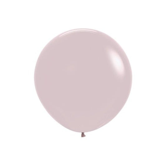 Globo látex liso XL Rosa empolvado