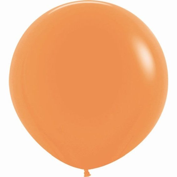 Globo látex liso XL Naranja neón