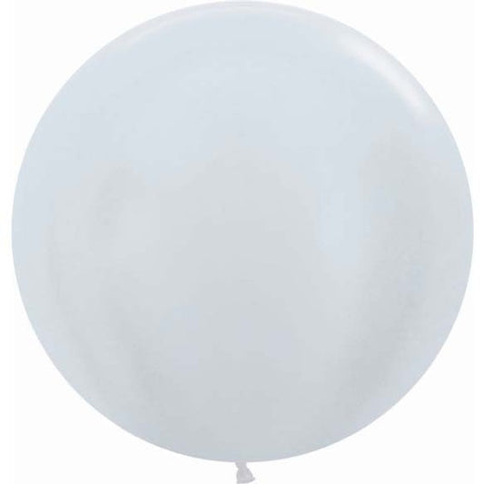 Globo látex liso XL Blanco satinado