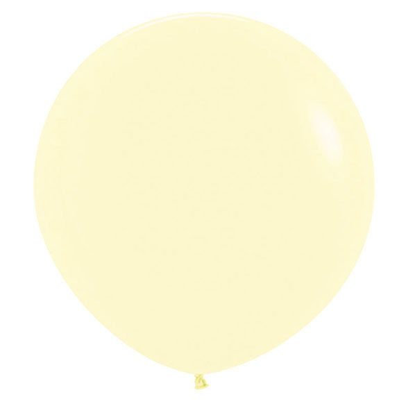 Globo de látex Amarillo Pastel liso 60 cm. 1 unidad