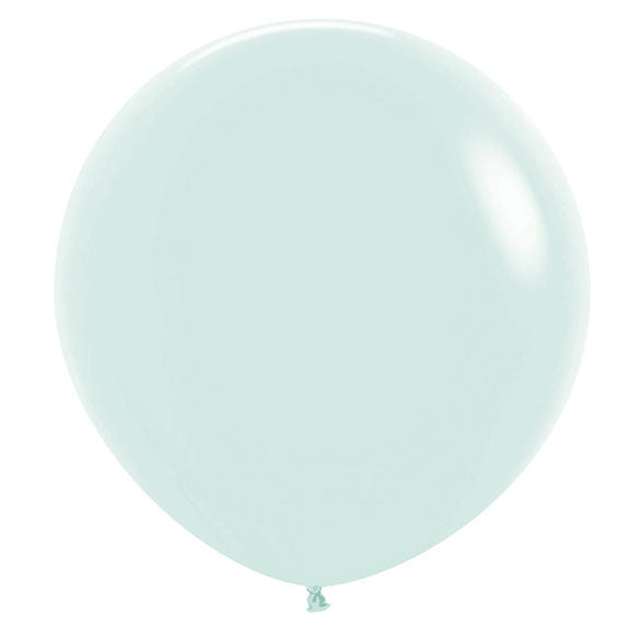 Globo de látex Verde Pastel liso 60 cm. 1 unidad