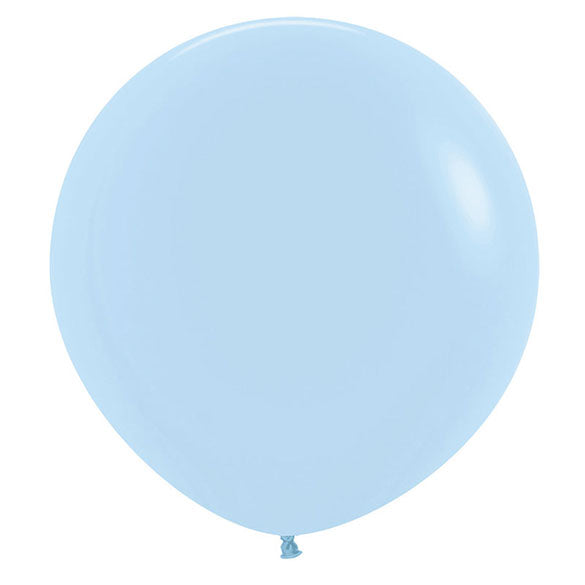 Globo de látex Celestes Pastel liso 60 cm. 1 unidad