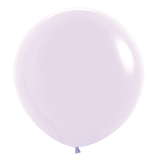 Globo de látex Lila Pastel liso 60 cm. 1 unidad