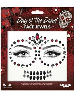 Maquillaje, Joyas para el rostro Moon Terror Día de los Muertos Day of the Dead Face Jewells