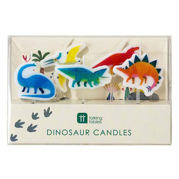 Velas cumpleaños Dinosaurios, Pack 5 u.