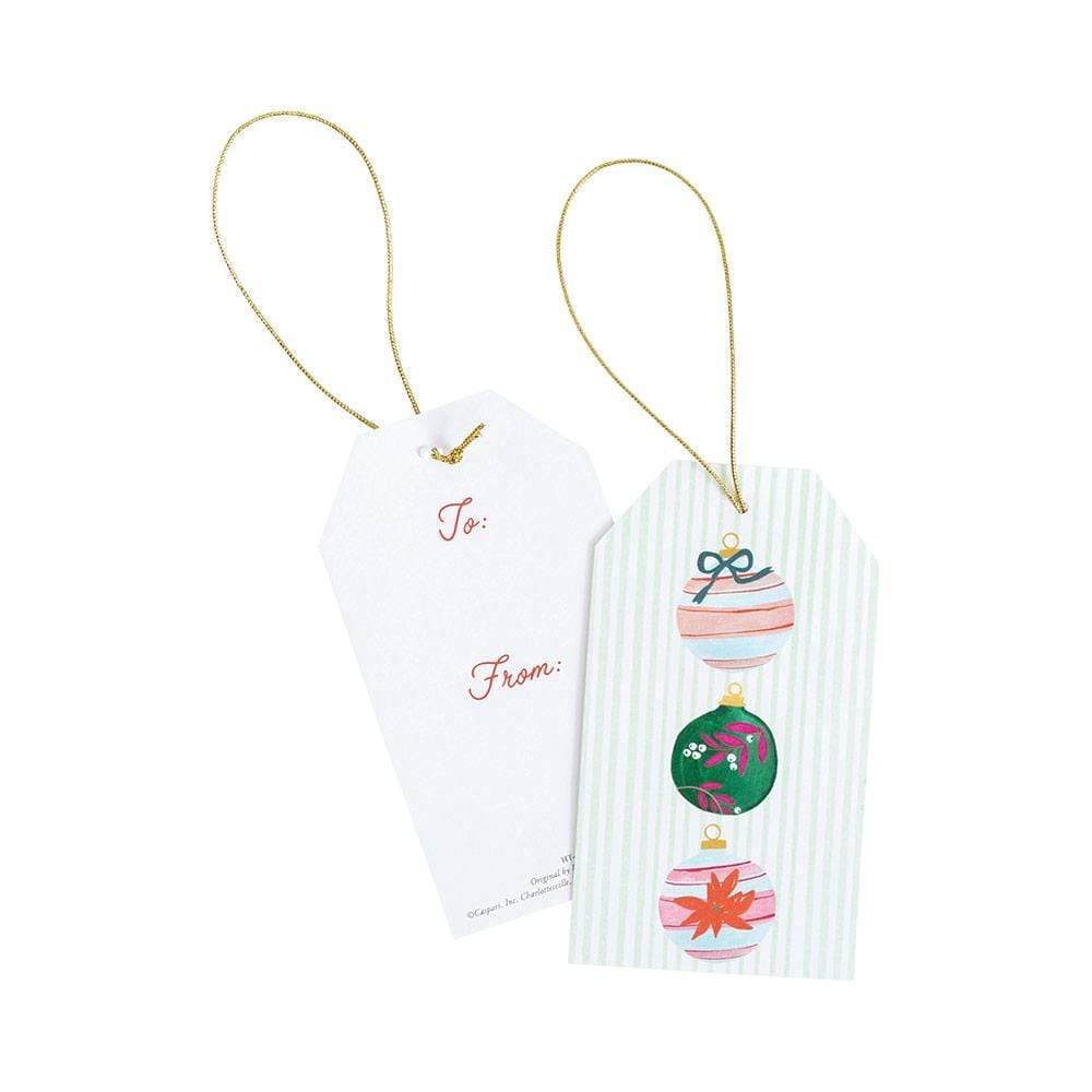 Etiqueta de regalo adornos navidad - pack 4 uds.