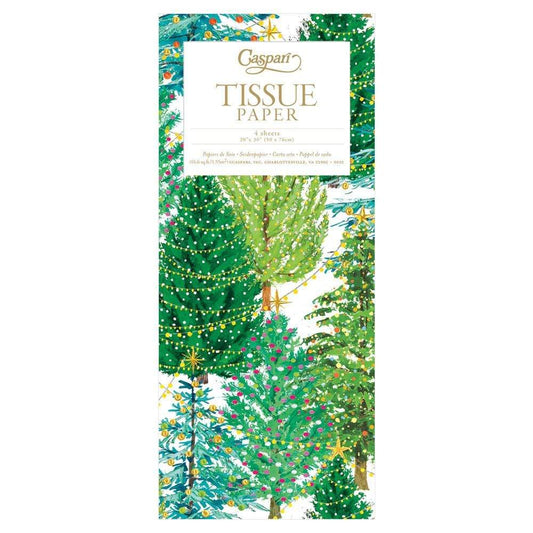 Papel de seda árboles de Navidad - pack 4 uds.